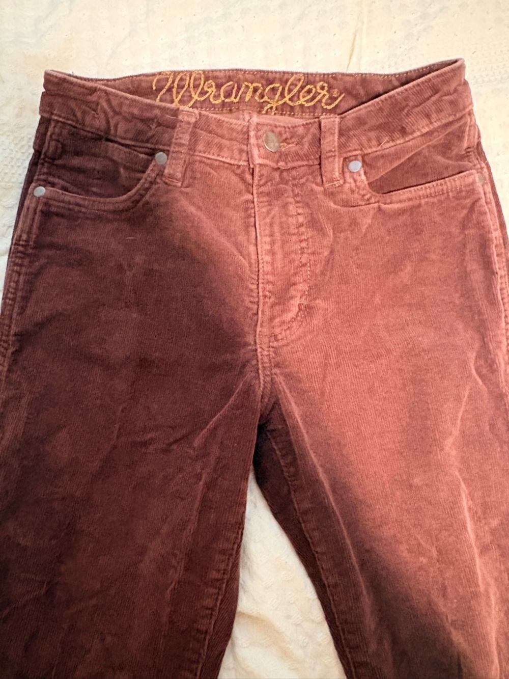 Wrangler Women’s Copper Brown Corduroy Pants